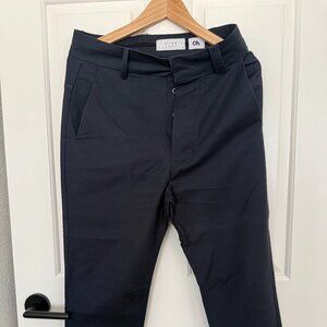 Ch. Carolina Herrera Straight Button‑Fly Pants – Navy Blue – Men’s Size 30